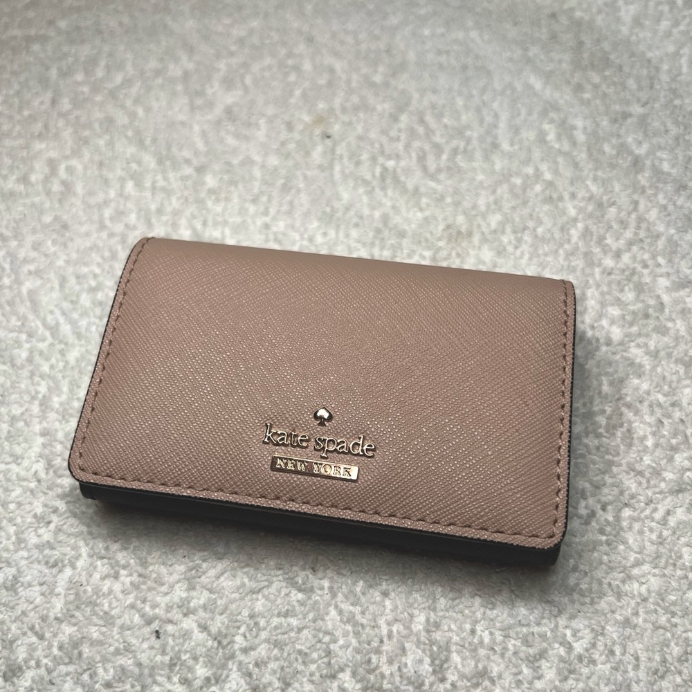 Kate Spade Pink and Black Small Cardholder Wallet